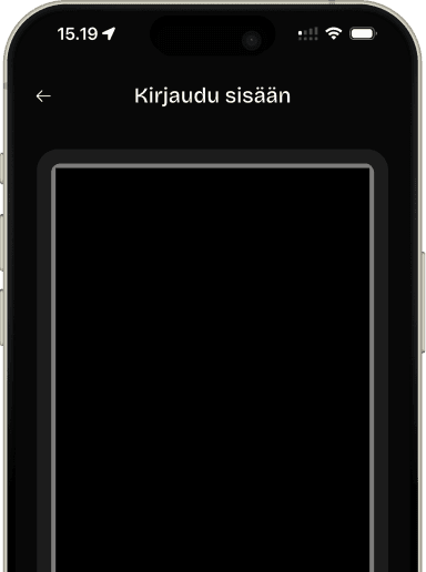 Sovelluksen sisällä oleva sisäänkirjautuminen