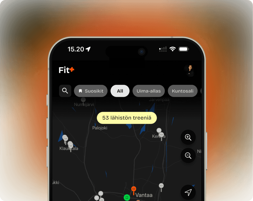 Näkyvyys Fit+ kartalla